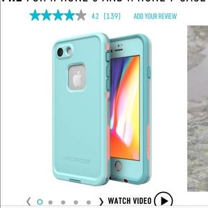 iPhone 7/8 lifeproof fre case